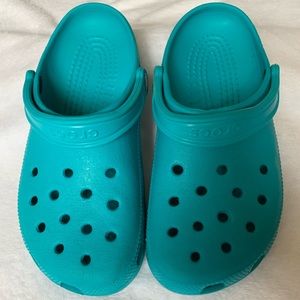Teal Blue Crocs